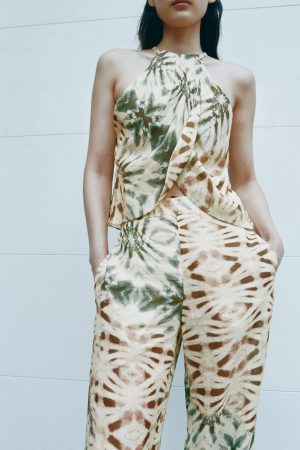 Pantalón ramio de Zara