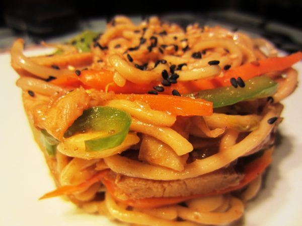 Ingredientes para los tallarines con "pollo teriyaki"