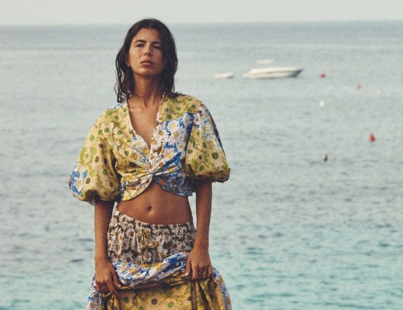 Top estampado de Zara