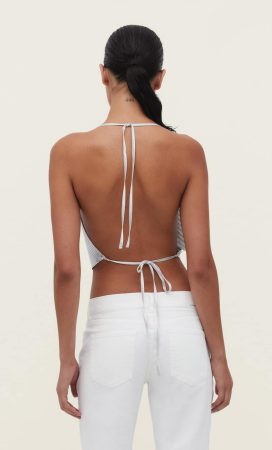 El sexy top plateado de Stradivarius que usa Anabel Pantoja para ir de fiesta 3 Merca2.es Top malla Stradivarius 4 Merca2.es