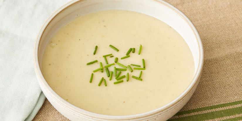 En esencia, es una crema de puerros pero nivel 2.0