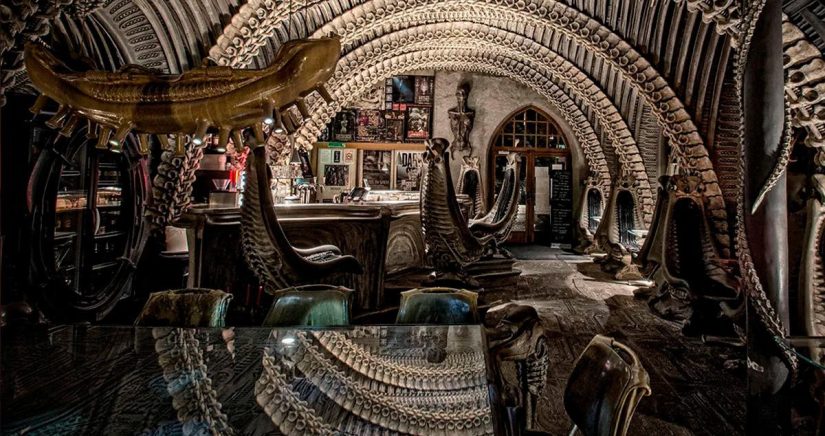Es un bar temático de 'Alien', que se reserva el derecho a ser fotografiado