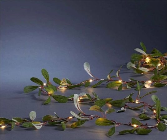 guirnalda hojas 25 luces led el corte ingles