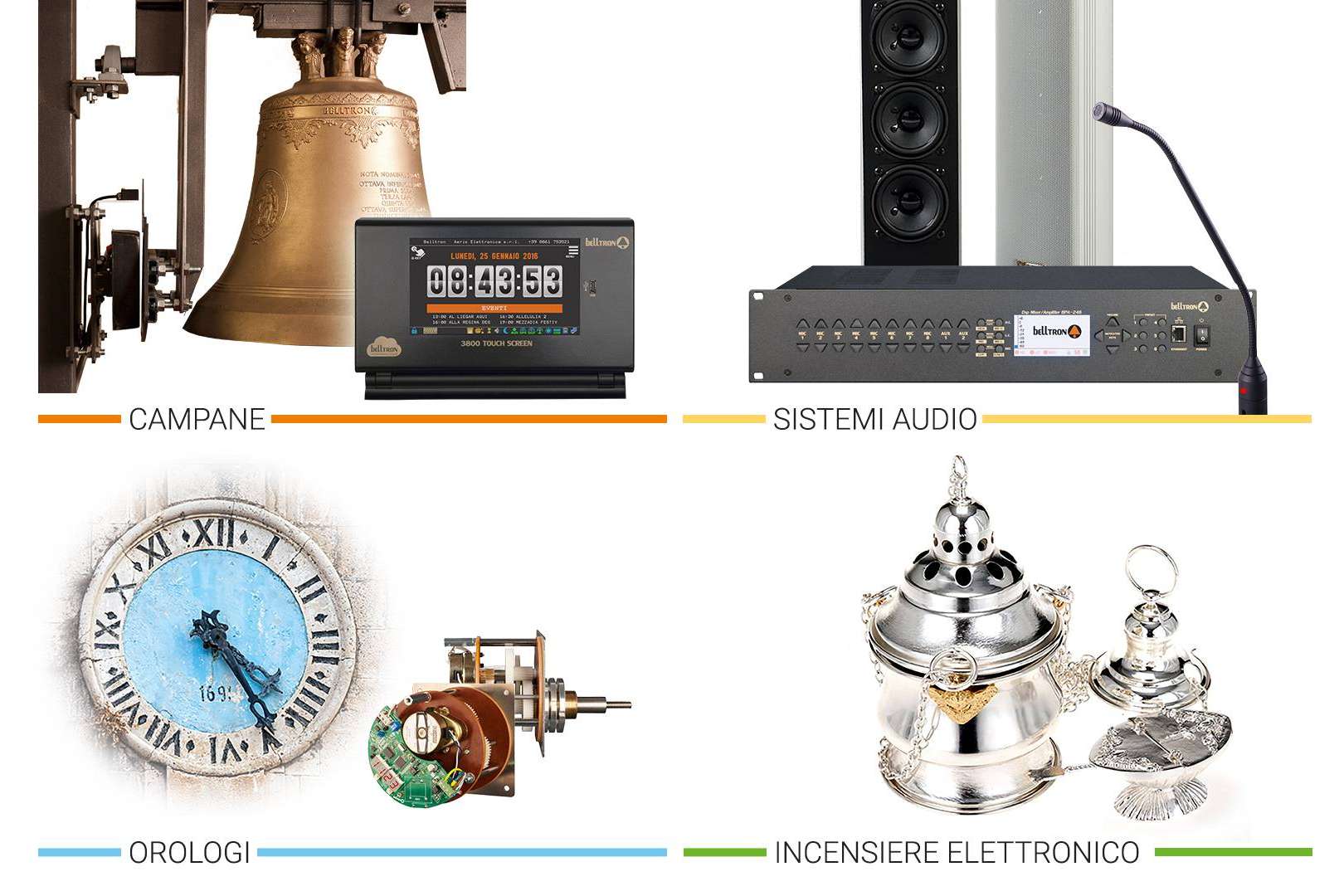 Relojes innovadores para iglesias, disponibles en Belltron