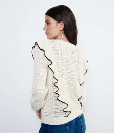 jersey cuello redondo volantes tintoretto el corte ingles