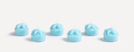 set 6 velas tealight estrellas de mar el corte ingles