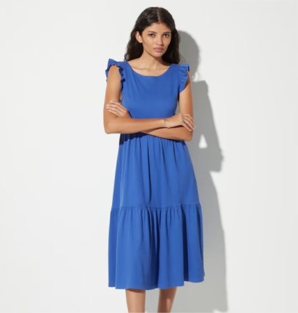 No ocupa espacio y sienta de maravilla: El Corte Inglés tiene el vestido midi satinado que no puede faltar en tu maleta de vacaciones 40 Merca2.es vestido bambula tiras espalda el corte ingles