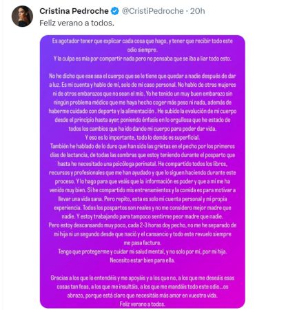 Comunicado de Cristina Pedroche
