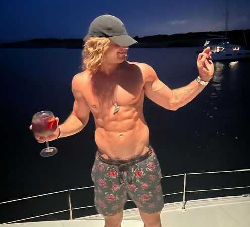 Daniel Sancho en un yate