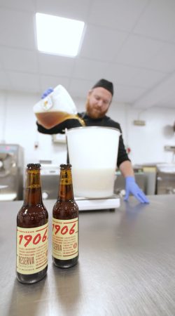 Elaboración del helado de cerveza