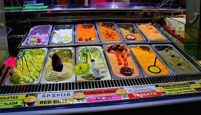 Helados de sabores raros
