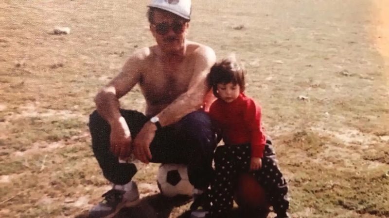 Jenni Hermoso con su abuelo