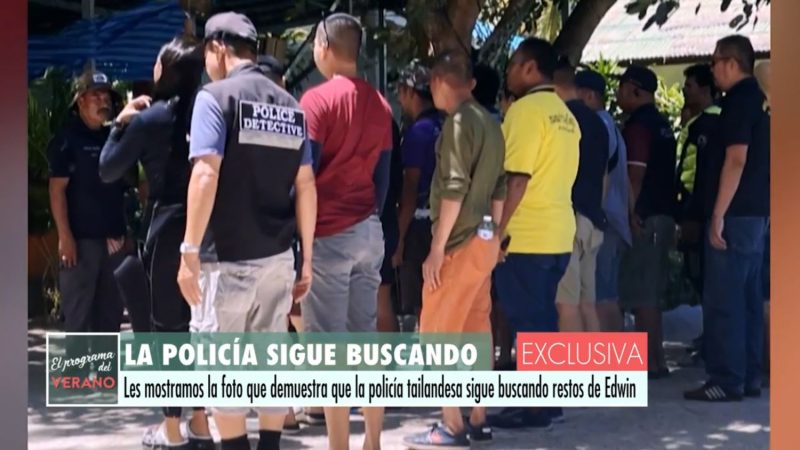 Operativo policial en la playa