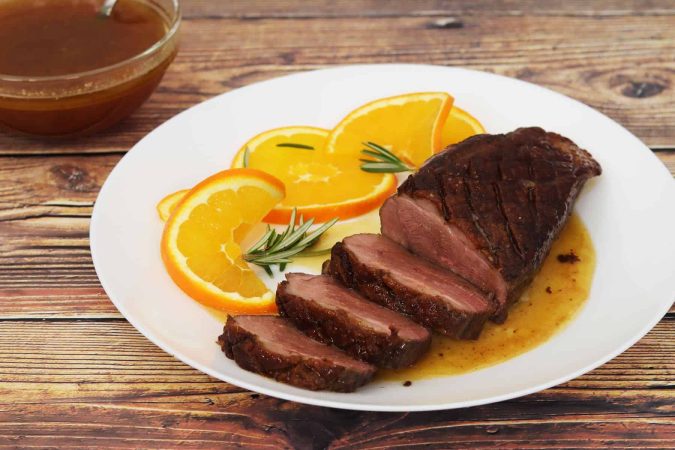 Un magret de pato con una salsa divina que se hace facilmente