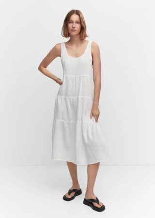 Vestido algodón vuelo de Mango