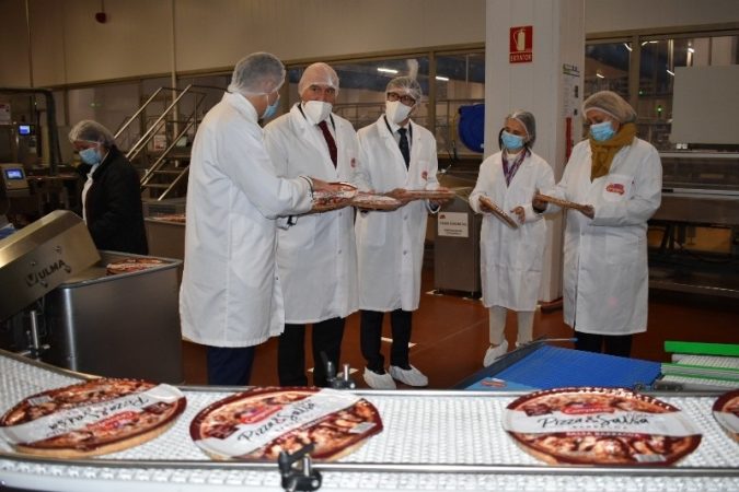 visita a la fábrica de pizzas de Campofrío en Ólvega (Soria).