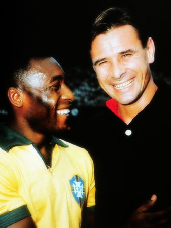 Pelé y Lev Yashin