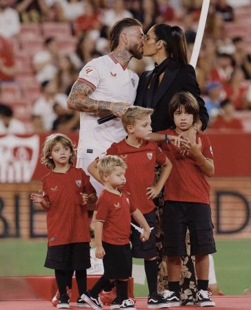 Sergio Ramos, Pilar Rubio y sus cuatro hijos