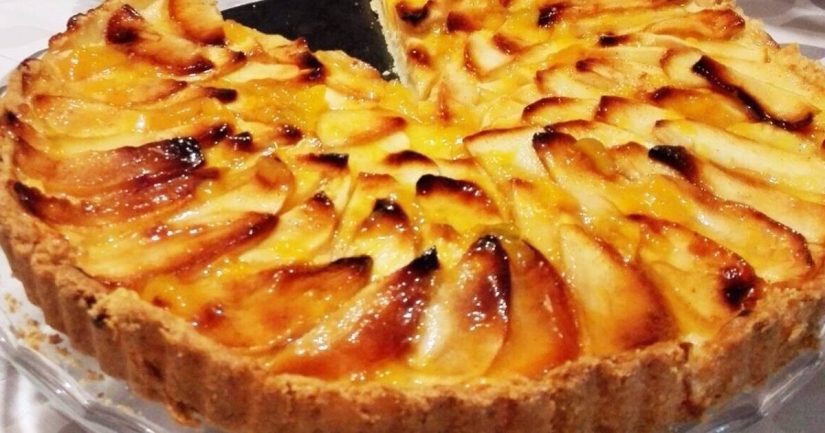 ¿Quién puede decirle no a una tarta de manzana y crema?