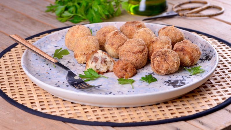 Las riquísimas croquetas de jamón