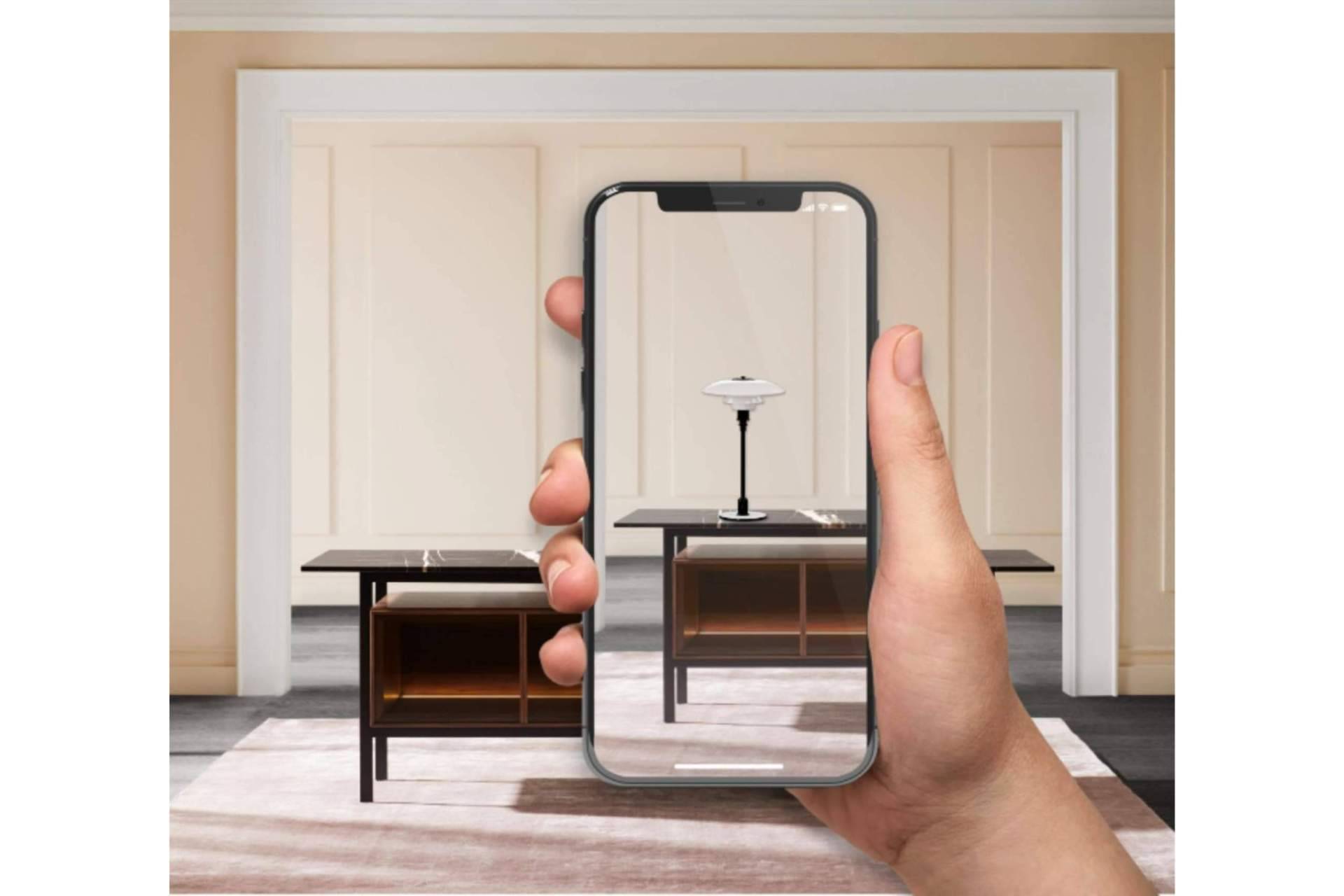 La realidad aumentada permite probar en casa artículos de iluminación de Louis Poulsen