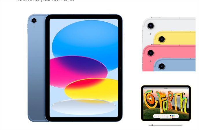 Ofertas irresistibles en productos Apple por la Vuelta al Cole en El Corte Inglés 5 Merca2.es Apple iPad 10.9 (2022) Wi-Fi (10ª Generación)