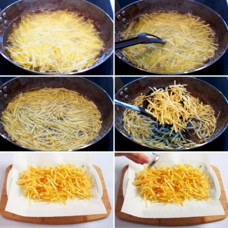 Para la elaboración de las patatas paja caseras, sigue los siguientes consejos