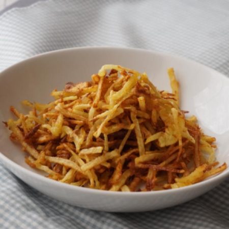 La fase del remojado es de suma importancia para las patatas paja