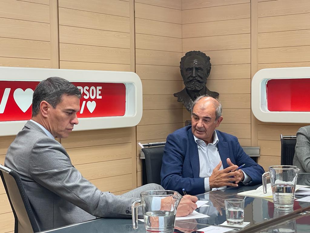 Pedro Sánchez y Juan Antonio Pedreño Pedro Sánchez y Juan Antonio Pedreño