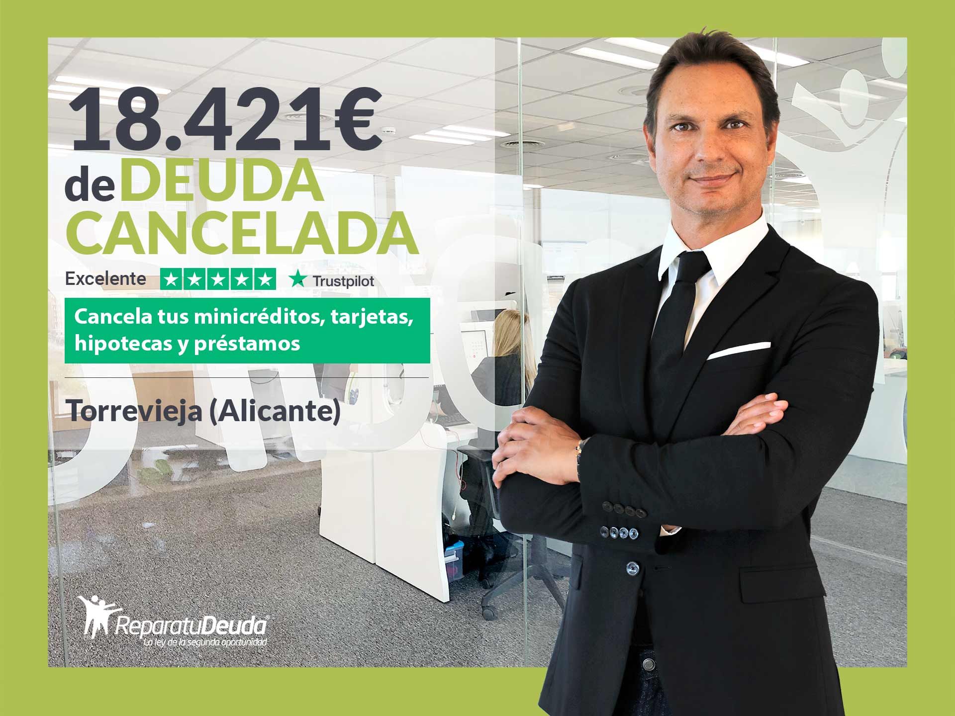 Repara tu Deuda Abogados cancela 18.421€ en Torrevieja (Alicante) con la Ley de la Segunda Oportunidad