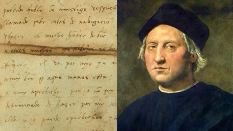 Un manuscrito de Cristóbal Colón subastado por un pastón