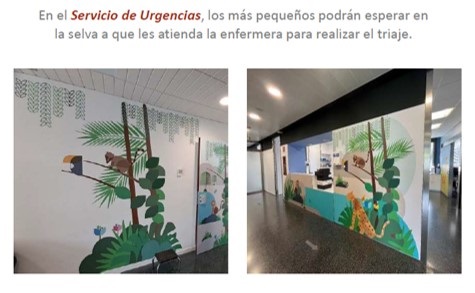 La Fundación Jiménez Díaz, premiada por su proyecto de humanización para decorar las Urgencias y el Hospital de Día pediátricos 2 Merca2.es decoracion servicio de urgencia Merca2.es