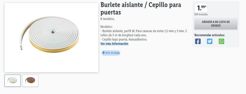 Lidl lanza un producto por 2 euros con el que vas a poder ahorrar bastante en calefacción este frío invierno 54 Merca2.es Las instrucciones son muy sencillas