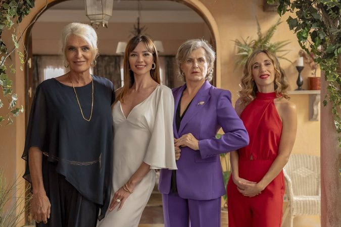 Toni, Marta, Rita y Silvia