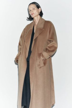Abrigo doble faz con lana ZW Collection