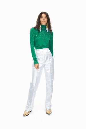 Paula Echevarría desata la locura con un vestido exclusivo de Rabanne H&M que voló de las tiendas en pocos minutos 93 Merca2 Brilla con estilo en las fiestas con el pantalón de vestir metalizado brillante de Rabanne H&M