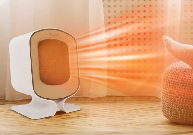 El calefactor portátil es muy versátil y útil