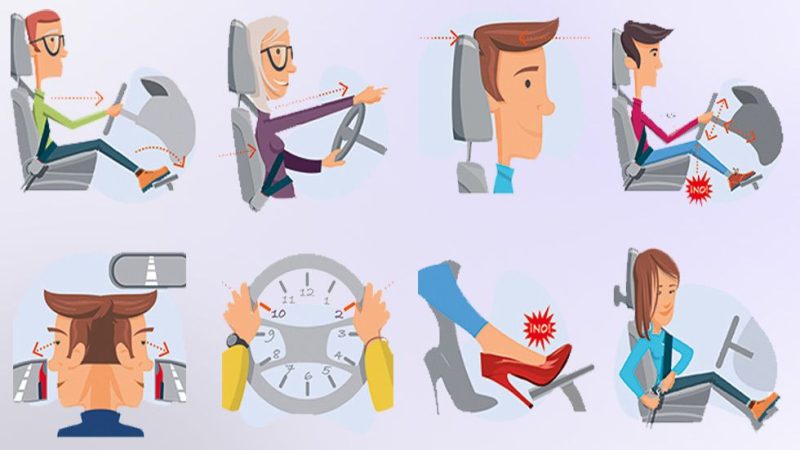 Debes ajustar los retrovisores de forma efectiva