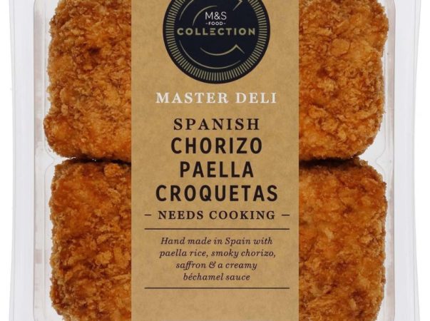 Se trata de un producto a la venta que tuvo efectos hasta en la diplomacia en España y que se llama croquetas de paella de chorizo