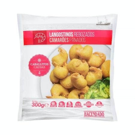 Langostino caballitos rebozados Hacendado ultracongelados