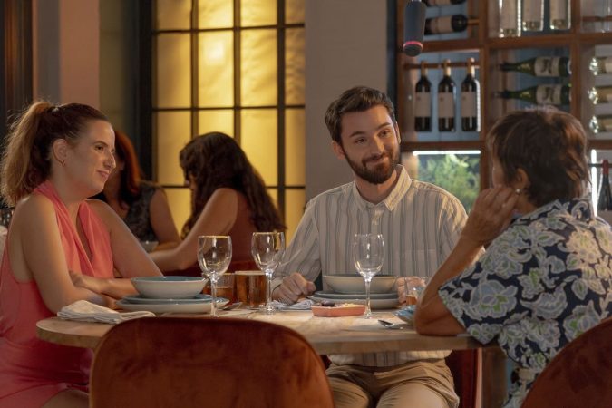 Menchu, Martínez y su madre