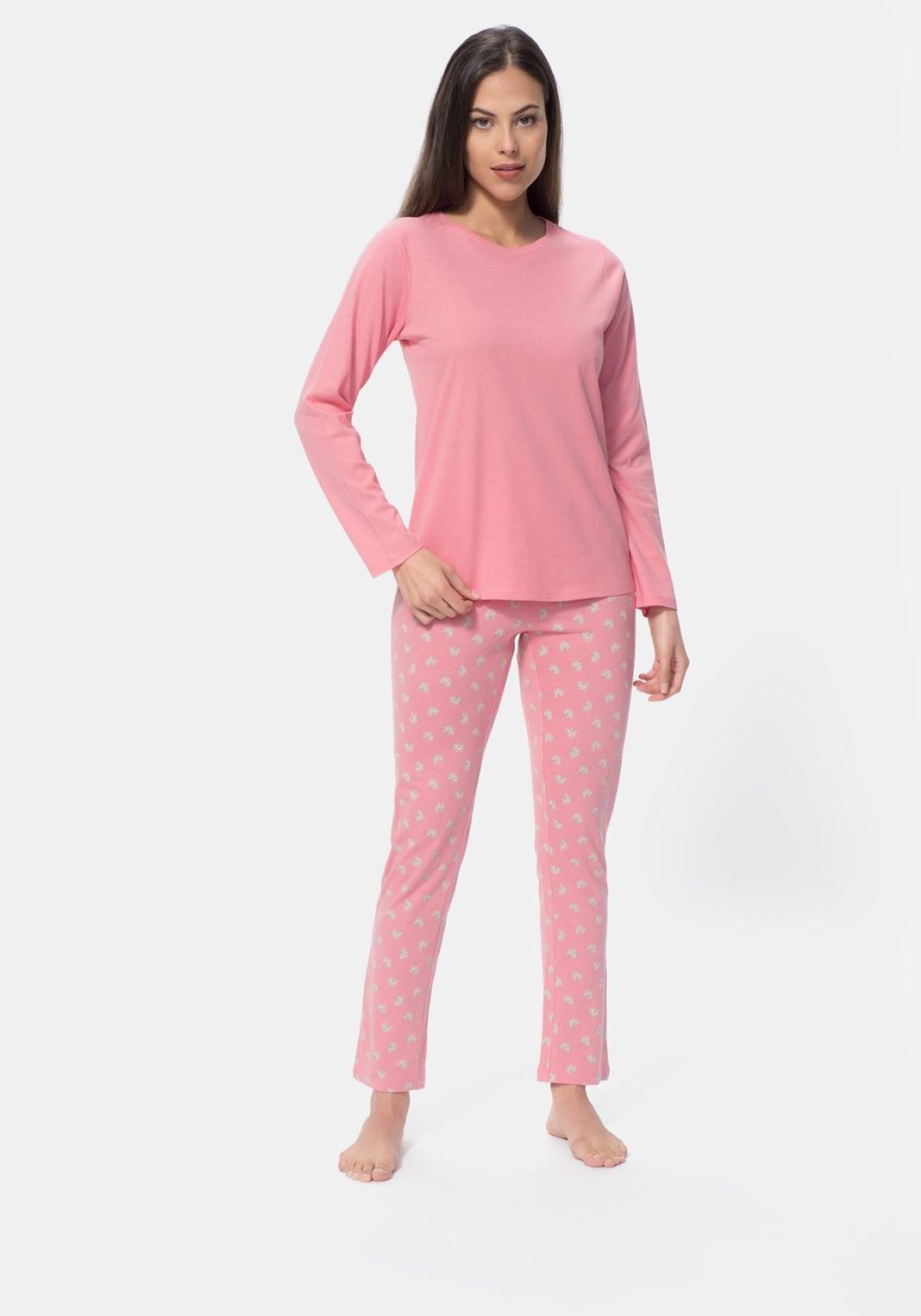 Pijama dos piezas de algodón sostenible de mujer TEX