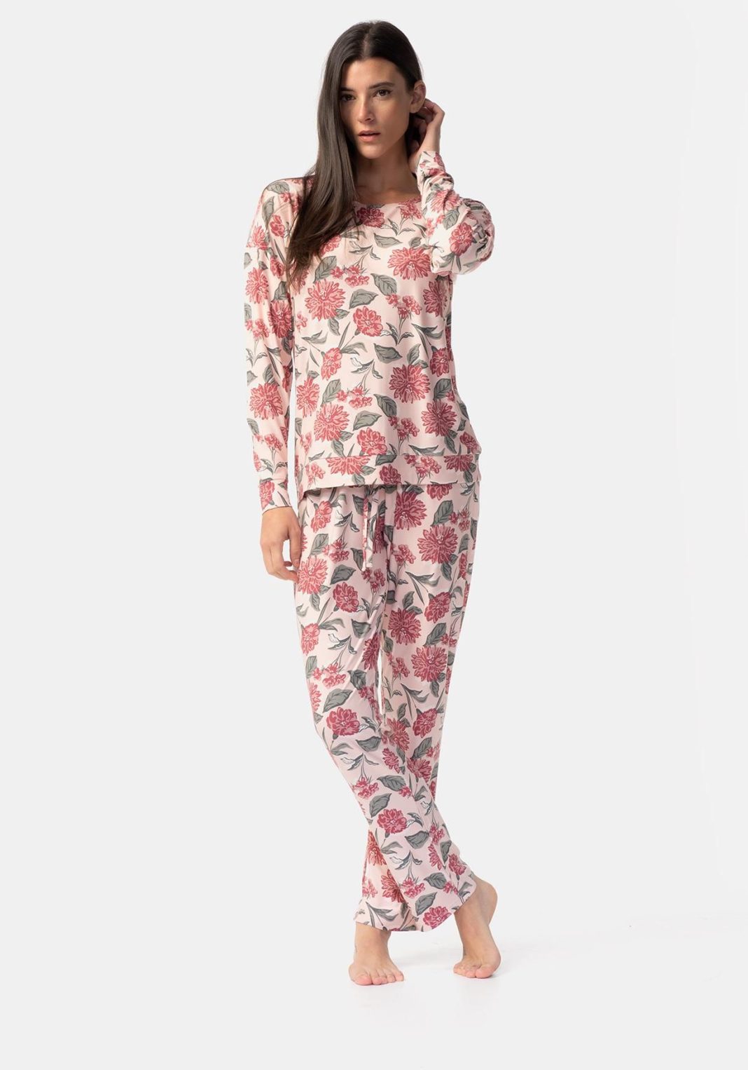 Pijama dos piezas estampado para mujer TEX