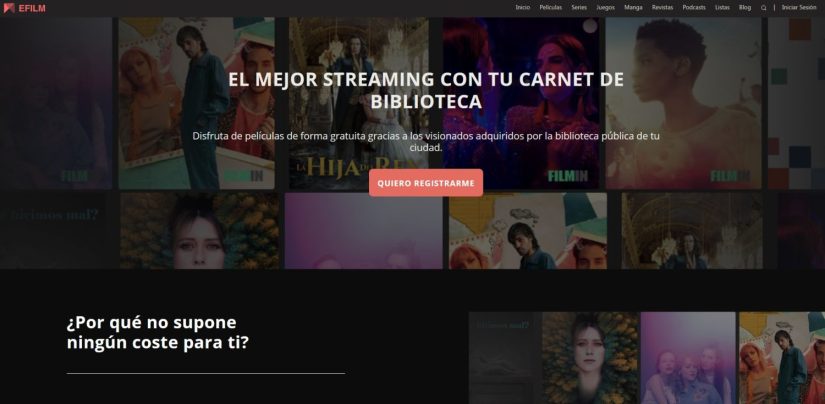 Plataforma streaming gratuita eFilm Merca2
