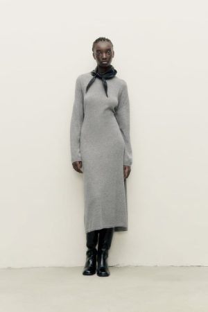 Vestido punto multiposición botón