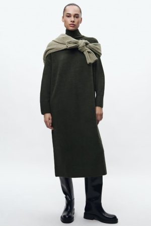 Vestido midi punto soft