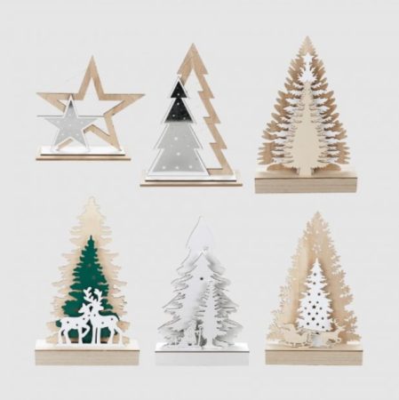 Aldi se adelanta a la Navidad y ya vende productos de decoración a precios muy bajos 1 Merca2.es decoracion madera 618x620 1 Merca2.es