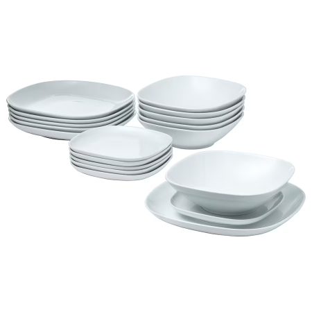 Ikea tiene la vajilla perfecta para las comidas navideñas, 18 piezas elegantes por menos de 50 euros 3 Merca2.es vardera vajilla 18 piezas blanco 0712801 pe729021 s5 1 Merca2.es