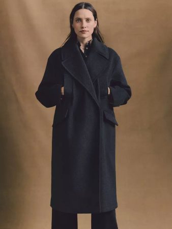 Abrigo en mezcla de lana