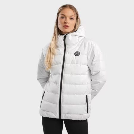 Chaqueta acolchada resistente al agua mujer lifestyle Natur-W SIROKO Blanco